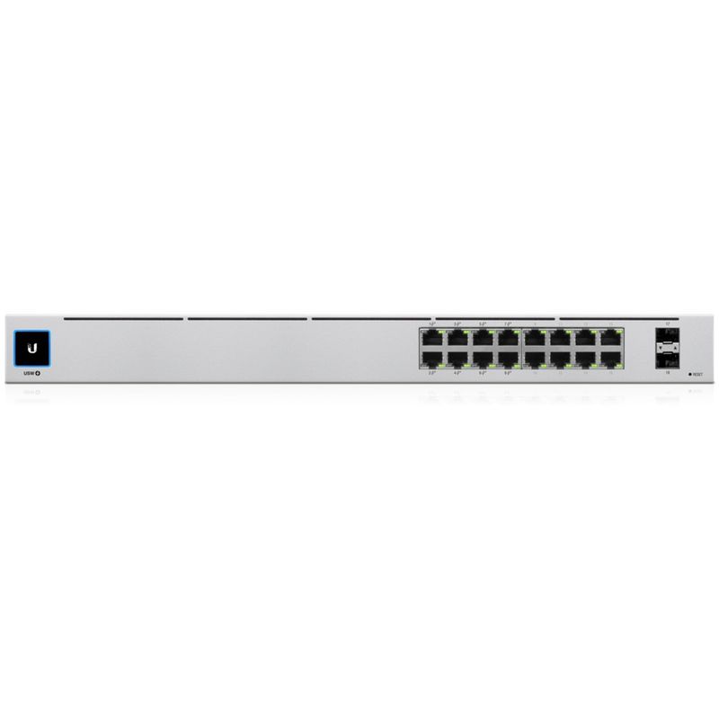 PC, gaming si accesorii - Retelistica - Switch-uri - Switch-uri cu management - Switch Ubiquiti UniFi USW-16-POE, 8 porturi Gigabit PoE+, 8 porturi Gigabit PoE, 2 porturi Gigabit SFP - Infinity.ro