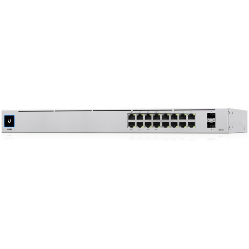 PC, gaming si accesorii - Retelistica - Switch-uri - Switch-uri cu management - Switch Ubiquiti UniFi USW-16-POE, 8 porturi Gigabit PoE+, 8 porturi Gigabit PoE, 2 porturi Gigabit SFP - Infinity.ro