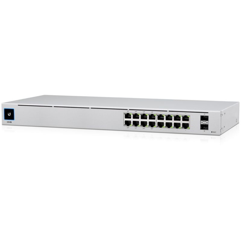 PC, gaming si accesorii - Retelistica - Switch-uri - Switch-uri cu management - Switch Ubiquiti UniFi USW-16-POE, 8 porturi Gigabit PoE+, 8 porturi Gigabit PoE, 2 porturi Gigabit SFP - Infinity.ro