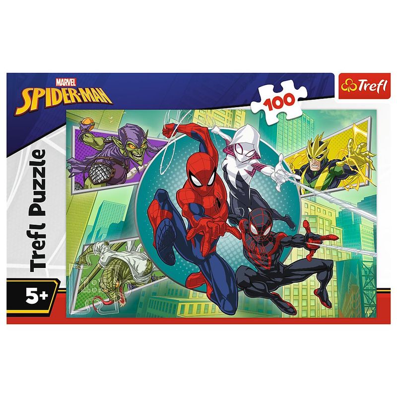 Jucarii, Copii si Bebe - Jucarii si jocuri - Jocuri si puzzle - Puzzle - PUZZLE TREFL 100 MARVEL SPIDERMAN MASCA LUI SPIDERMAN - Infinity.ro
