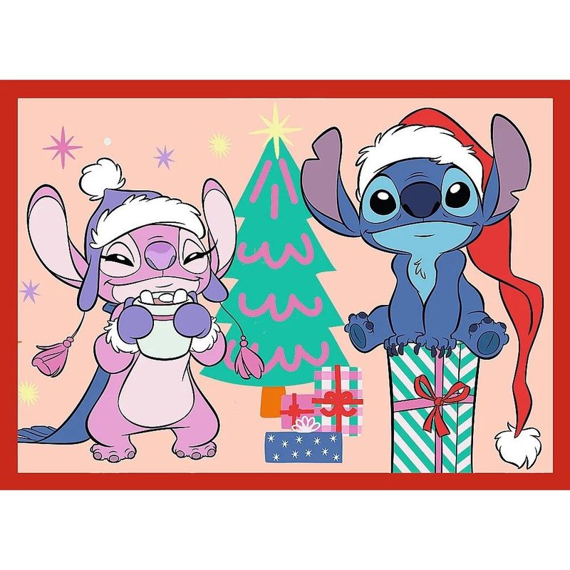 Jucarii, Copii si Bebe - Jucarii si jocuri - Jocuri si puzzle - Puzzle - PUZZLE TREFL 4IN1 DISNEY LILO SI STITCH DE CRACIUN - Infinity.ro