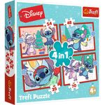Jucarii, Copii si Bebe - Jucarii si jocuri - Jocuri si puzzle - Puzzle - PUZZLE TREFL 4IN1 DISNEY LILO SI STITCH DE CRACIUN - Infinity.ro