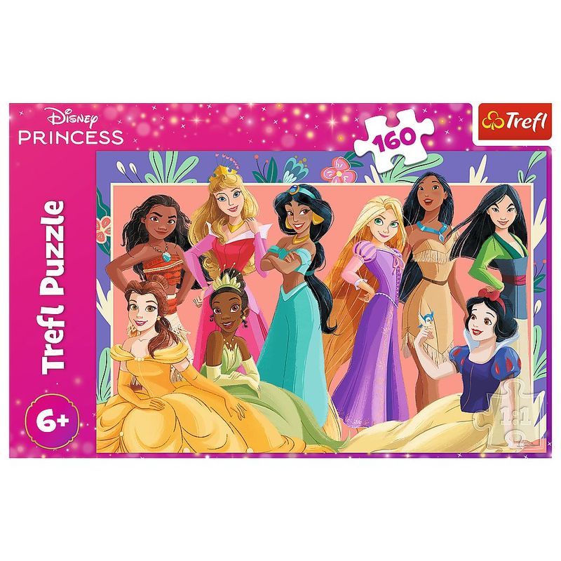 Jucarii, Copii si Bebe - Jucarii si jocuri - Jocuri si puzzle - Puzzle - PUZZLE TREFL 160 DISNEY PRINCESS PRINTESE ADEVARATE - Infinity.ro