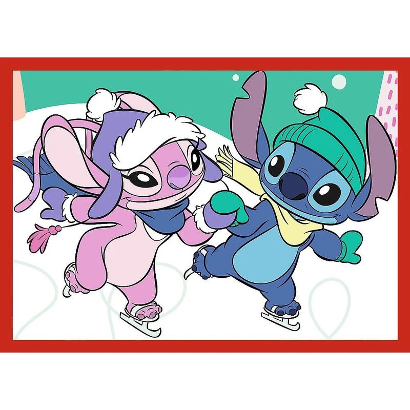 Jucarii, Copii si Bebe - Jucarii si jocuri - Jocuri si puzzle - Puzzle - PUZZLE TREFL 4IN1 DISNEY LILO SI STITCH DE CRACIUN - Infinity.ro