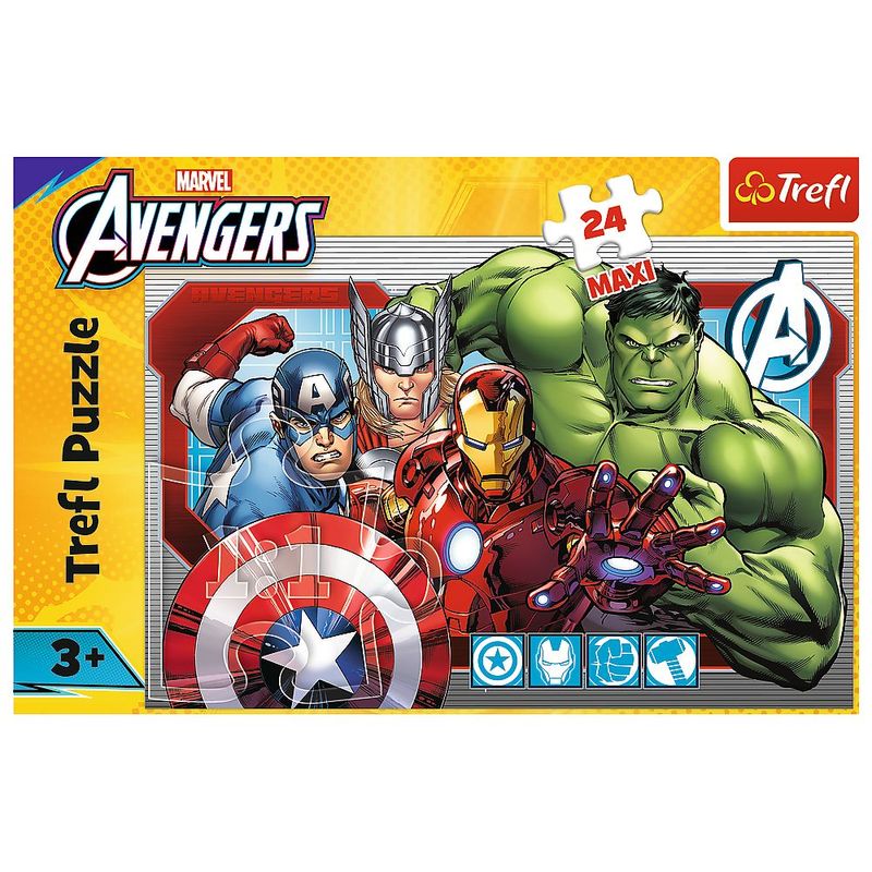 Jucarii, Copii si Bebe - Jucarii si jocuri - Jocuri si puzzle - Puzzle - PUZZLE TREFL 24 MAXI MARVEL RAZBUNATORII INTOTDEAUNA JUST - Infinity.ro
