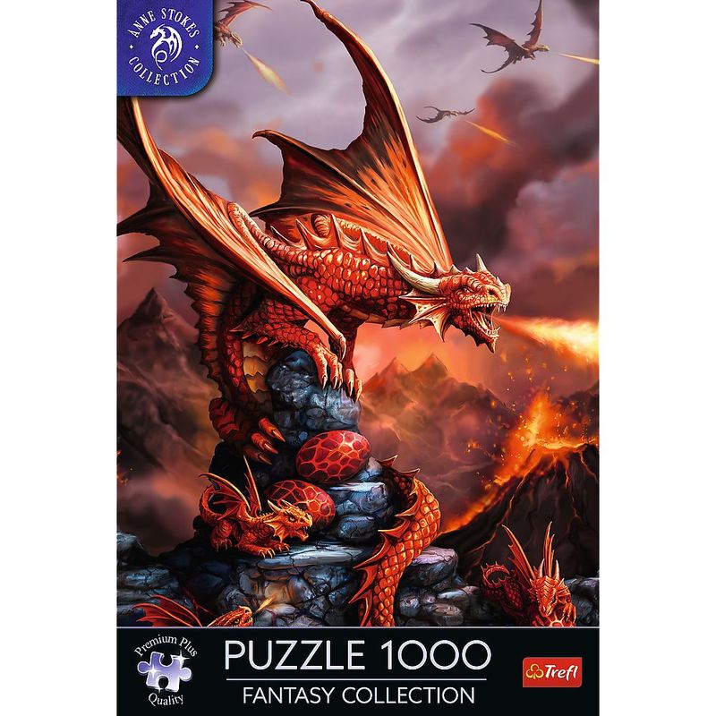 Jucarii, Copii si Bebe - Jucarii si jocuri - Jocuri si puzzle - Puzzle - PUZZLE TREFL 1000 PREMIUM PLUS COLECTIA FANTASY DRAGON DE FOC - Infinity.ro