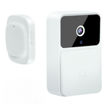 Casa si Gradina - Electrice - Smart Home - Accesorii control acces si supraveghere - Sonerie Video Wireless 480p, WiFi 2.4GHz, Audio Bidirectional, Night Vision, Aplicatie Detectie Miscare, Alb LED IR - Infinity.ro