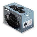 Casa si Gradina - Bucatarie si vesela - Vesela si tacamuri - Servicii de masa - Set vesela portelan 20 piese ZASS ZG-DS 06 Negru - Infinity.ro