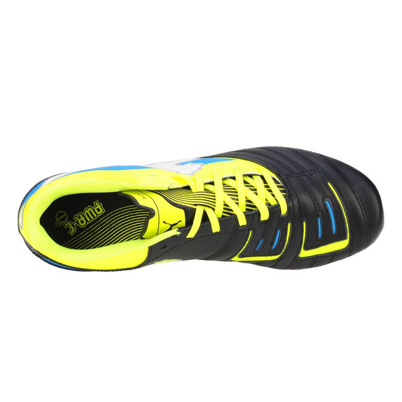 Sport si Outdoor - Echipament Sportiv - Incaltaminte sport - Ghete si bocanci - Ghete fotbal Puma PowerCat 3 r MG, black-yellow-white-blue, 44 - Infinity.ro