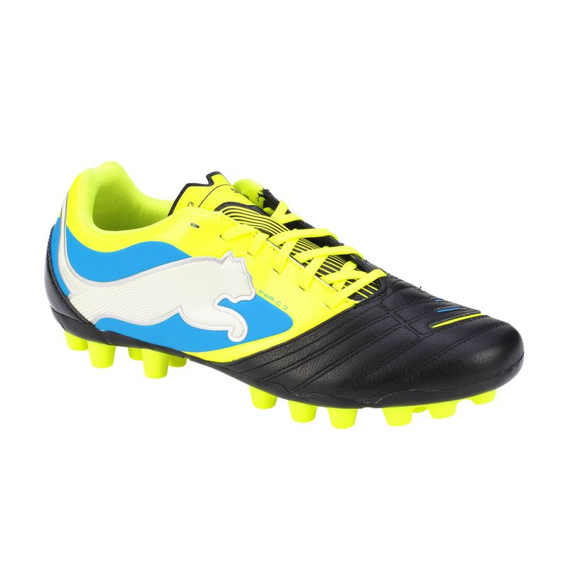 Sport si Outdoor - Echipament Sportiv - Incaltaminte sport - Ghete si bocanci - Ghete fotbal Puma PowerCat 3 r MG, black-yellow-white-blue, 44 - Infinity.ro