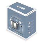 Electronice si Electrocasnice - Electrocasnice bucatarie - Mixere, tocatoare & roboti de bucatarie - Mixere - Mixer planetar ZASS ZPSM 15 Faded Denim, putere 1000 W, bol inox 5 L, 12 trepte de viteza, sistem mixare planetara - Infinity.ro