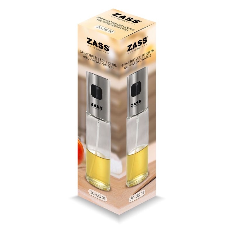 Casa si Gradina - Bucatarie si vesela - Ustensile bucatarie - Oliviere - Pulverizator de ulei din sticla -100 ml ZASS ZG-OS 01 - Infinity.ro