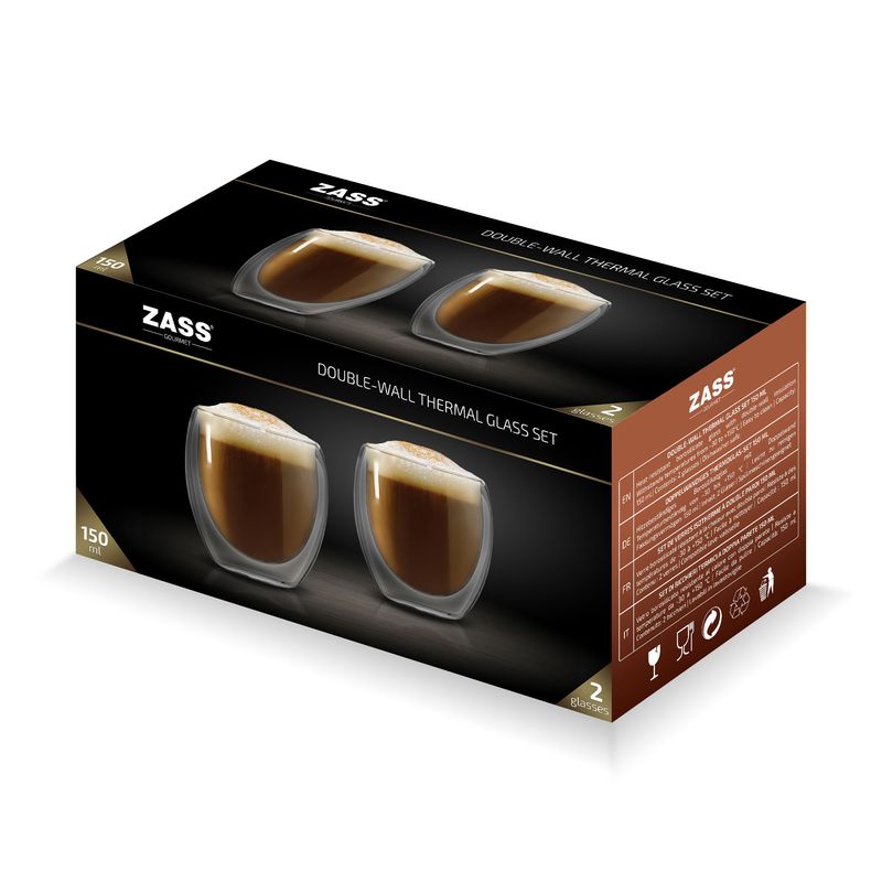 Casa si Gradina - Bucatarie si vesela - Cani si pahare - Cani si cesti - Set pahare termorezistente ZASS ZG-GC 01- 150 - Infinity.ro