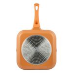 Casa si Gradina - Bucatarie si vesela - Vase pentru gatit - Tigai si seturi - Tigaie tip grill din aluminiu turnat sub presiune si acoperire ceramica - 28 cm - ZG-ACS 11 TERRACOTTA - Infinity.ro