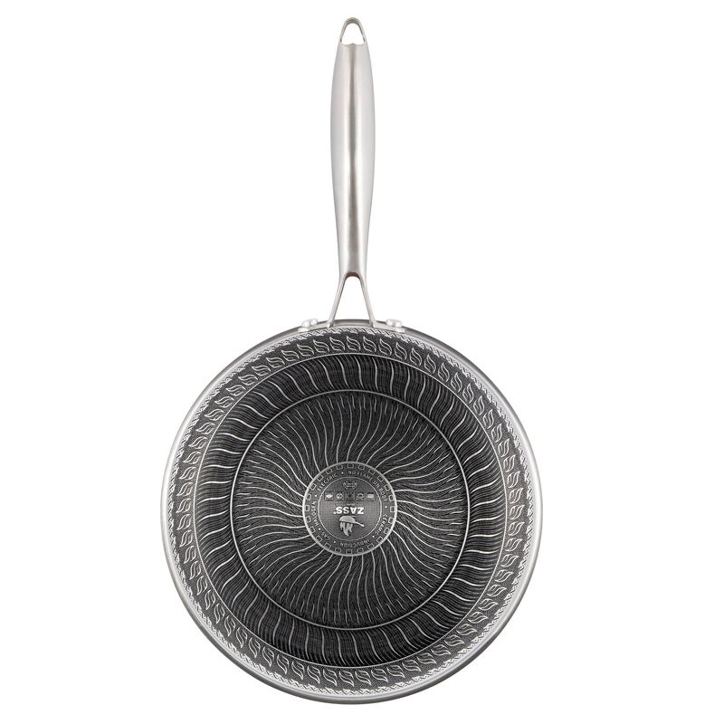 Casa si Gradina - Bucatarie si vesela - Vase pentru gatit - Tigai si seturi - Tigaie profesionala din inox cu acoperire ceramica tip fagure - 24 cm ZASS ZG-SSFP 01-24 - Infinity.ro