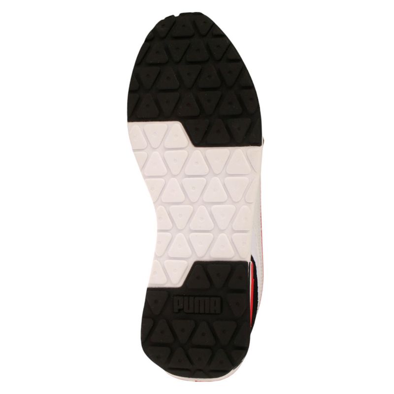 Fashion, accesorii si bijuterii - Barbati - Incaltaminte barbati - Sneakers si tenisi barbati - Pantofi sport Puma R22, alb-negru-rosu 42 - Infinity.ro