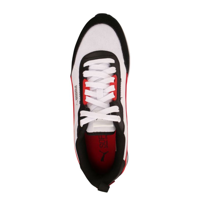 Fashion, accesorii si bijuterii - Barbati - Incaltaminte barbati - Sneakers si tenisi barbati - Pantofi sport Puma R22, alb-negru-rosu 42 - Infinity.ro