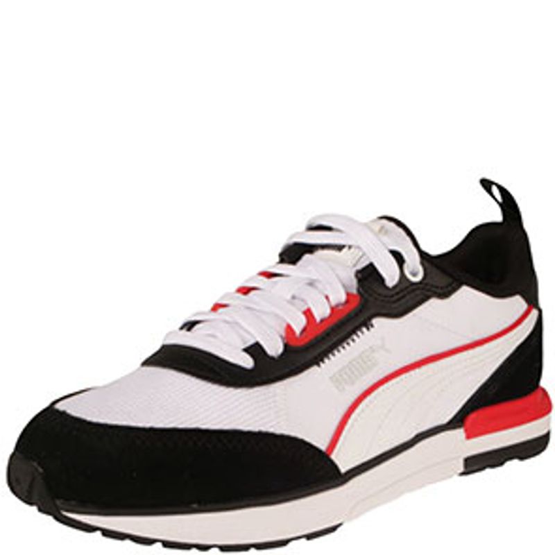 Fashion, accesorii si bijuterii - Barbati - Incaltaminte barbati - Sneakers si tenisi barbati - Pantofi sport Puma R22, alb-negru-rosu 42 - Infinity.ro