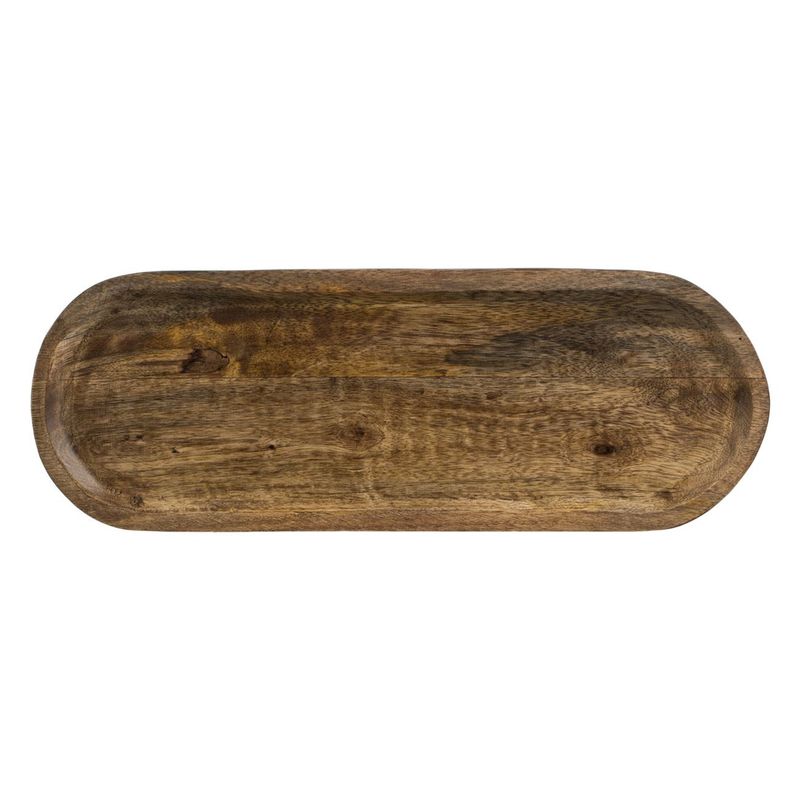 Casa si Gradina - Bucatarie si vesela - Vesela si tacamuri - Platouri de bucatarie - Platou Lemn, Ovale, 3 Boluri, Culoare Maro, Set 4 Bucati, capacitate 0,125l - Infinity.ro