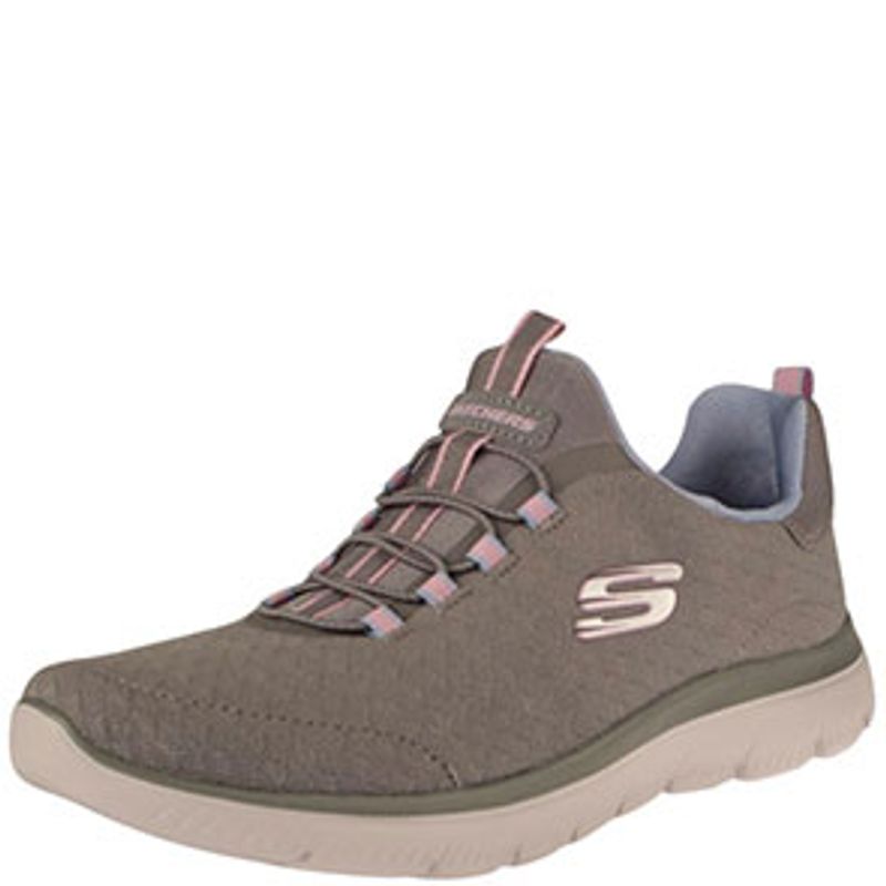 Fashion, accesorii si bijuterii - Femei - Incaltaminte femei - Sneakers si tenisi femei - Pantofi sport Skechers Summits-Abstract Vision, gri-mt 37 - Infinity.ro