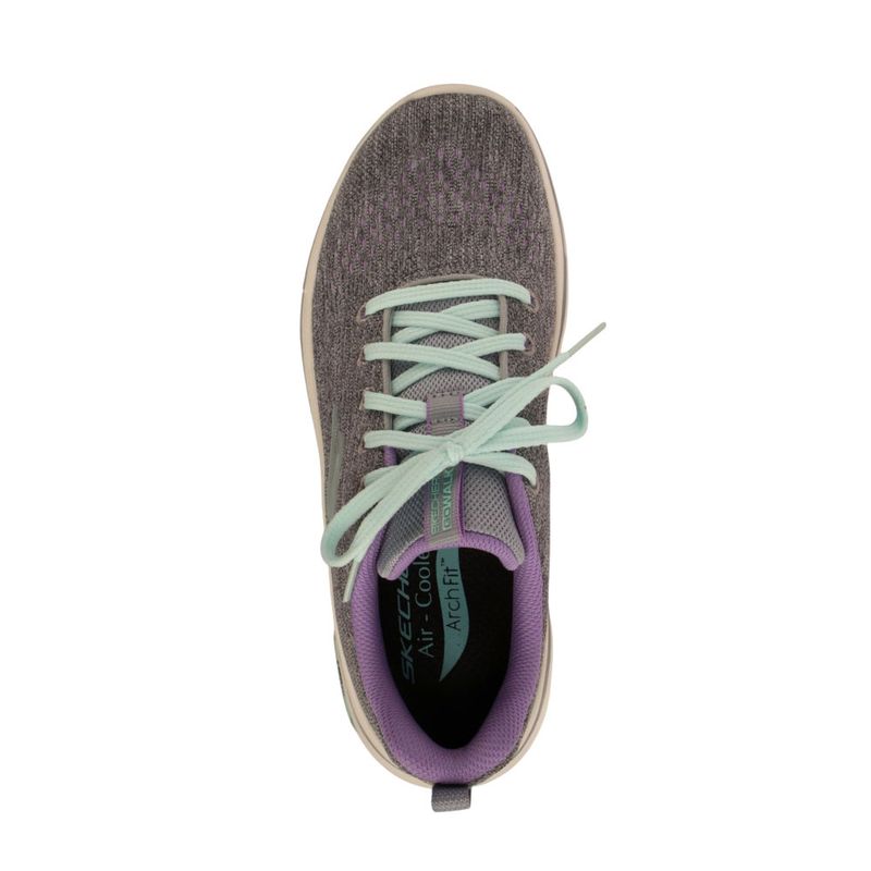 Fashion, accesorii si bijuterii - Femei - Incaltaminte femei - Sneakers si tenisi femei - Pantofi sport Skechers Go Walk Arch Fit 2.0-Vivid Sunset, gri-lavanda 37.5 - Infinity.ro