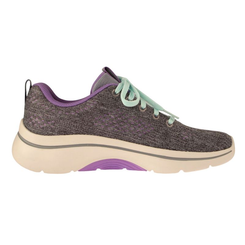 Fashion, accesorii si bijuterii - Femei - Incaltaminte femei - Sneakers si tenisi femei - Pantofi sport Skechers Go Walk Arch Fit 2.0-Vivid Sunset, gri-lavanda 37.5 - Infinity.ro