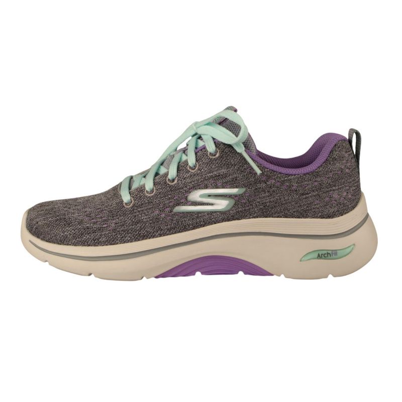 Fashion, accesorii si bijuterii - Femei - Incaltaminte femei - Sneakers si tenisi femei - Pantofi sport Skechers Go Walk Arch Fit 2.0-Vivid Sunset, gri-lavanda 37.5 - Infinity.ro