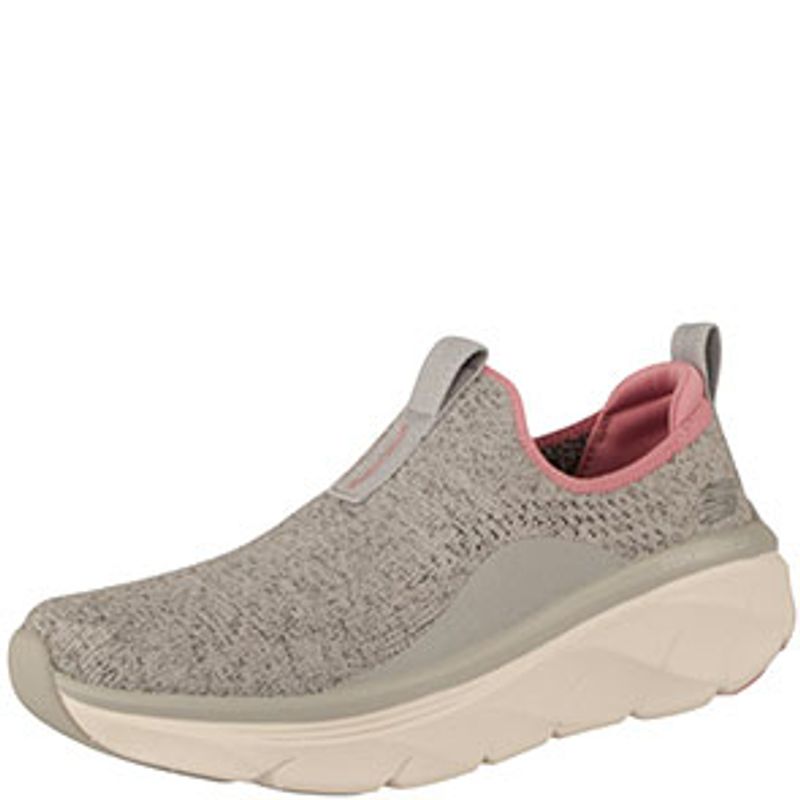 Fashion, accesorii si bijuterii - Femei - Incaltaminte femei - Sneakers si tenisi femei - Pantofi sport Skechers D'Lux Walker 2.0-Bold State, gri-roz 39 - Infinity.ro