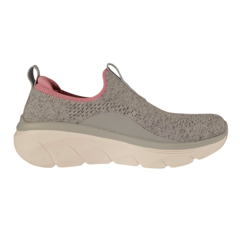 Fashion, accesorii si bijuterii - Femei - Incaltaminte femei - Sneakers si tenisi femei - Pantofi sport Skechers D'Lux Walker 2.0-Bold State, gri-roz 39 - Infinity.ro