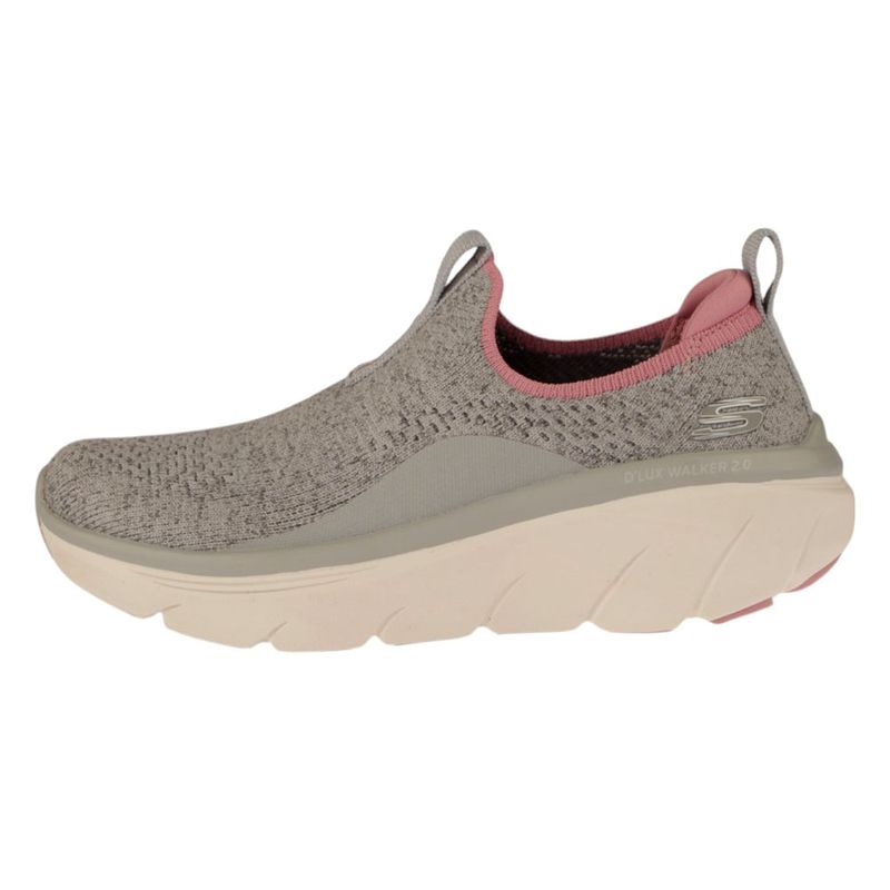 Fashion, accesorii si bijuterii - Femei - Incaltaminte femei - Sneakers si tenisi femei - Pantofi sport Skechers D'Lux Walker 2.0-Bold State, gri-roz 39 - Infinity.ro