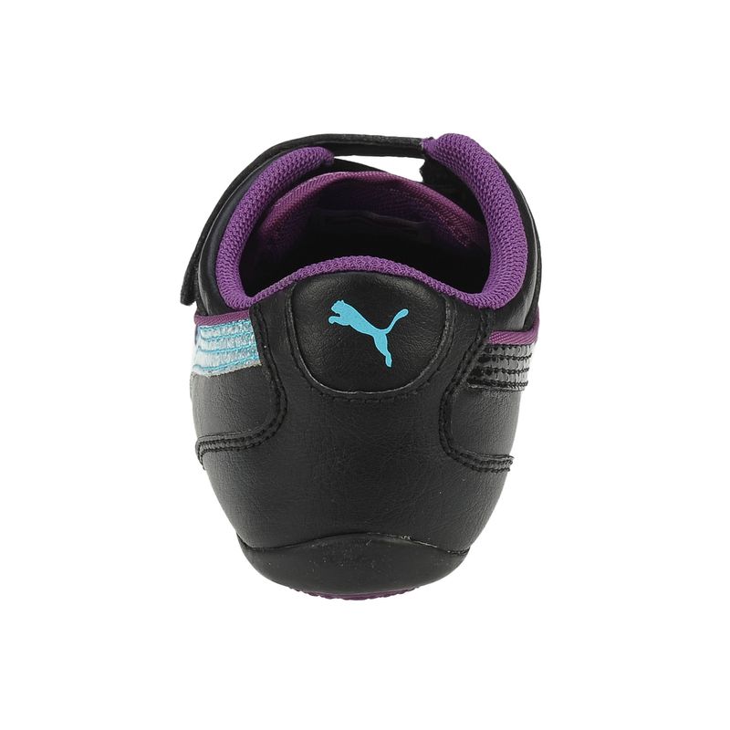 Fashion, accesorii si bijuterii - Copii - Incaltaminte copii - Sneakers si tenisi copii - Pantofi sport fete Puma Talulla Glamm V, black-blue-grape 20 - Infinity.ro