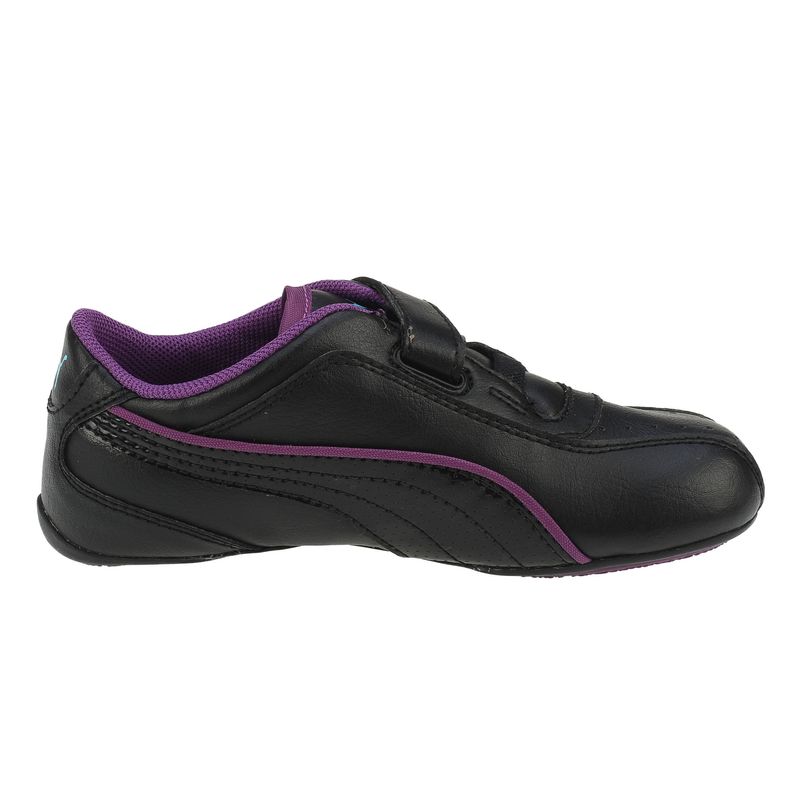 Fashion, accesorii si bijuterii - Copii - Incaltaminte copii - Sneakers si tenisi copii - Pantofi sport fete Puma Talulla Glamm V, black-blue-grape 20 - Infinity.ro