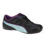 Fashion, accesorii si bijuterii - Copii - Incaltaminte copii - Sneakers si tenisi copii - Pantofi sport fete Puma Talulla Glamm V, black-blue-grape 20 - Infinity.ro