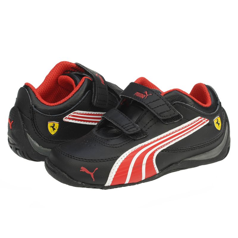 Fashion, accesorii si bijuterii - Copii - Incaltaminte copii - Sneakers si tenisi copii - Pantofi sport copii Puma Ferrari Drift Cat 4 L SF NM V, black-rosso corsa-white 20 - Infinity.ro