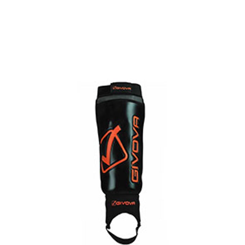 Sport si Outdoor - Echipament Sportiv - Accesorii echipament sportiv - Protectii sport - Protectii tibie Givova Difesa, black-orange Senior - Infinity.ro