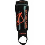 Sport si Outdoor - Echipament Sportiv - Accesorii echipament sportiv - Protectii sport - Protectii tibie Givova Difesa, black-orange Senior - Infinity.ro