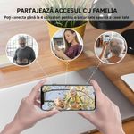Casa si Gradina - Electrice - Accesorii electrice - Sonerii electrice - Sonerie Video Wireless CZAY®, 5G, Smart, Microfon Bidirectional, Detectie Miscare, 1080P Full HD Infrarosu Night Vision - Infinity.ro