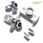 Casa si Gradina - Sanitare - Lavoar baie si accesorii - Accesorii baterii sanitare - Excentric Reglabil Baterie Dus CZAY®, Racord Unghi Ajustare 0-40º, Accesoriu Instalare Robinet, Lungime Filet 25mm Cupru - Infinity.ro