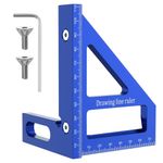 Casa si Gradina - Constructii - Scule de mana si unelte - Unelte de masurat - Vinclu metalic  45º/90º CZAY®, Rigla Tamplarie Triunghiulara Precizie Ridicata 0, 002 mm,  Imbinare Lemn,  112*85*79 mm - Infinity.ro