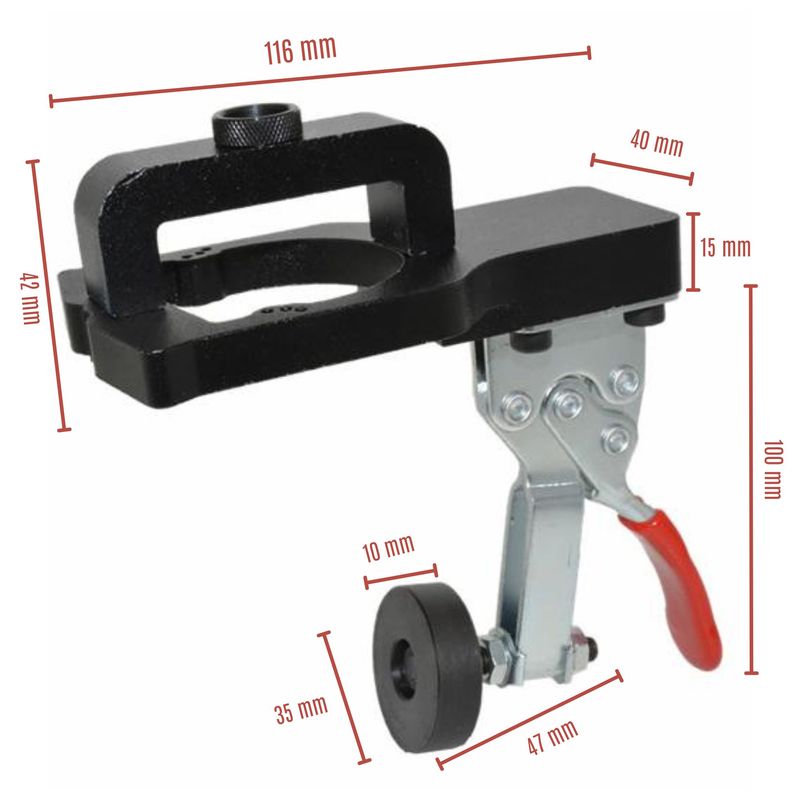 Casa si Gradina - Constructii - Scule electrice si accesorii - Seturi si accesorii pentru gaurit si insurubat - Dispozitiv de Ghidare pentru Gaurire Balamale CZAY®,  Sablon de Perforare si Pozitionare, Diametru 35 mm, 8 Piese - Infinity.ro