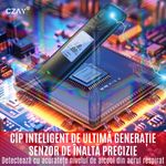 Ingrijire personala si Cosmetice - Teste medicale rapide - Testere alcoolemie - Alcool Tester fara Contact CZAY®, Etilotest Precis, Rezultat Rapid, Acuratete ±0-0,01%BAC, nu Necesita Rezerve - Infinity.ro