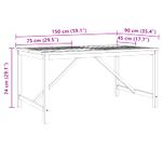 Casa si Gradina - Gradina si terasa - Mobilier exterior - Mese gradina - Set de masa pentru gradina 5 pcs Maro Lemn Solid de Acacia - Infinity.ro