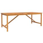 Casa si Gradina - Gradina si terasa - Mobilier exterior - Mese gradina - Set de masa pentru gradina 7 pcs Maro Lemn Solid de Acacia - Infinity.ro