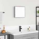 Casa si Gradina - Mobilier - Mobilier baie - Oglinzi baie - Oglinda de baie cu LED Pe perete Gri Sonoma 40 x 37 x 8.5 cm - Infinity.ro