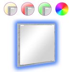 Casa si Gradina - Mobilier - Mobilier baie - Oglinzi baie - Oglinda de baie cu LED Pe perete Gri Sonoma 40 x 37 x 8.5 cm - Infinity.ro