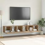 Casa si Gradina - Mobilier - Seturi de mobilier - Seturi living - Set comoda TV 3 pcs Maro 60 x 30 x 30 cm Lemn compozit - Infinity.ro