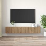 Casa si Gradina - Mobilier - Seturi de mobilier - Seturi living - Set comoda TV 3 pcs Maro 60 x 30 x 30 cm Lemn compozit - Infinity.ro