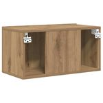 Casa si Gradina - Mobilier - Seturi de mobilier - Seturi living - Set comoda TV Pe perete Maro 60 x 30 x 30 cm Lemn compozit - Infinity.ro
