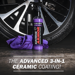 Auto si Moto - Intretinere auto - Produse curatare auto - Shine Armor - Spray Ceramic 3 in 1 pentru Protectie si Lustruire - Kit 236 ml cu laveta microfibra si pulverizator - Infinity.ro