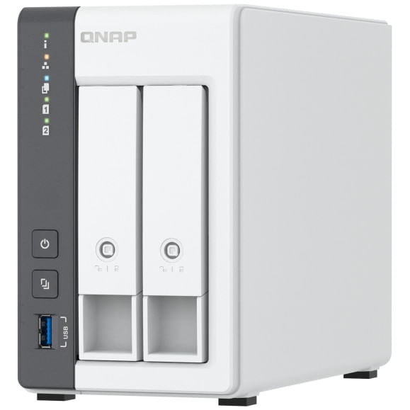 Network Attached Storage QNAP TS-216G cu procesor ARM 4-core Cortex-A55 2GHz, 2-Bay, 4GB, Port 2.5GbE